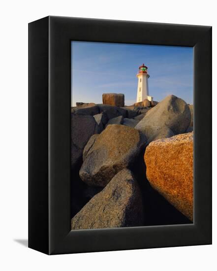 Rocks near Peggy's Cove Light-Ron Watts-Framed Premier Image Canvas