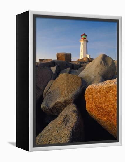 Rocks near Peggy's Cove Light-Ron Watts-Framed Premier Image Canvas