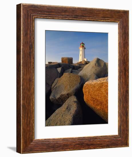 Rocks near Peggy's Cove Light-Ron Watts-Framed Photographic Print