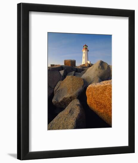 Rocks near Peggy's Cove Light-Ron Watts-Framed Photographic Print