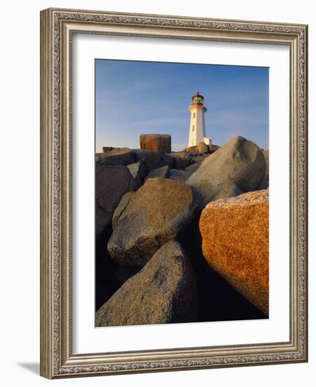 Rocks near Peggy's Cove Light-Ron Watts-Framed Photographic Print