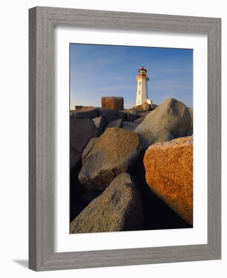 Rocks near Peggy's Cove Light-Ron Watts-Framed Photographic Print