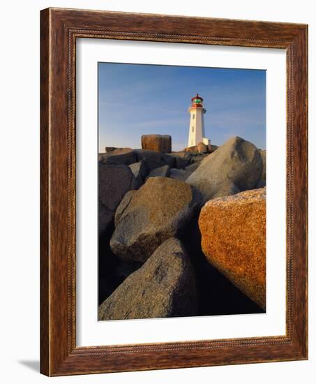 Rocks near Peggy's Cove Light-Ron Watts-Framed Photographic Print