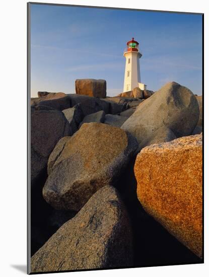 Rocks near Peggy's Cove Light-Ron Watts-Mounted Photographic Print