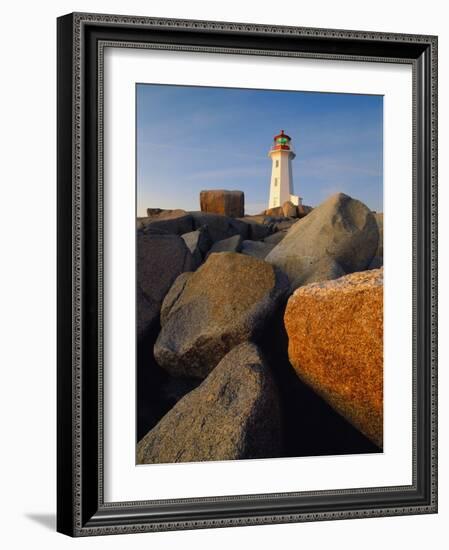 Rocks near Peggy's Cove Light-Ron Watts-Framed Photographic Print