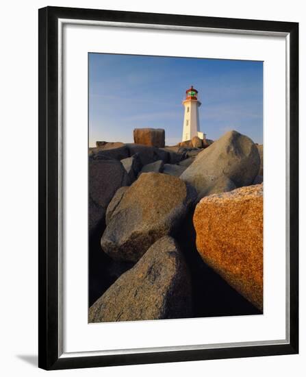 Rocks near Peggy's Cove Light-Ron Watts-Framed Photographic Print