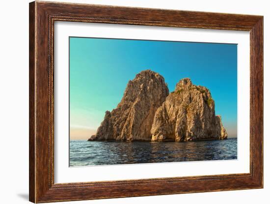 Rocks Off Coast of Island Capri, Italy Italy-null-Framed Photo