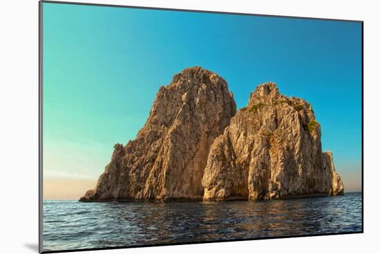 Rocks Off Coast of Island Capri, Italy Italy-null-Mounted Photo