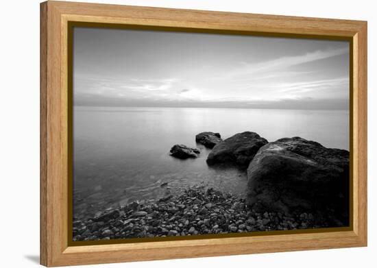 Rocks on Beach-PhotoINC-Framed Premier Image Canvas