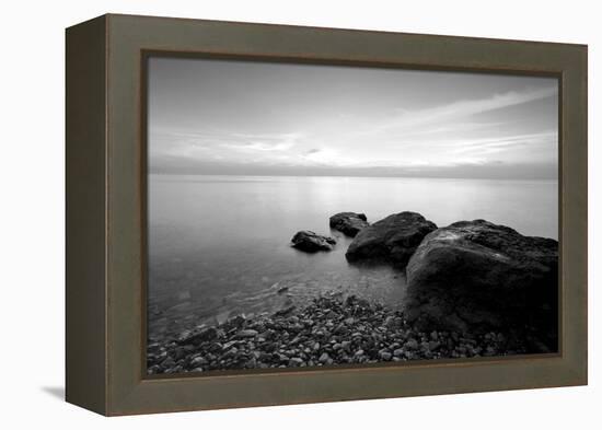 Rocks on Beach-PhotoINC-Framed Premier Image Canvas