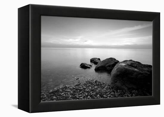 Rocks on Beach-PhotoINC-Framed Premier Image Canvas