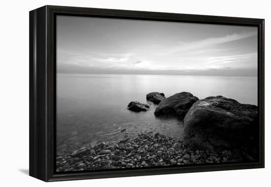 Rocks on Beach-PhotoINC-Framed Premier Image Canvas