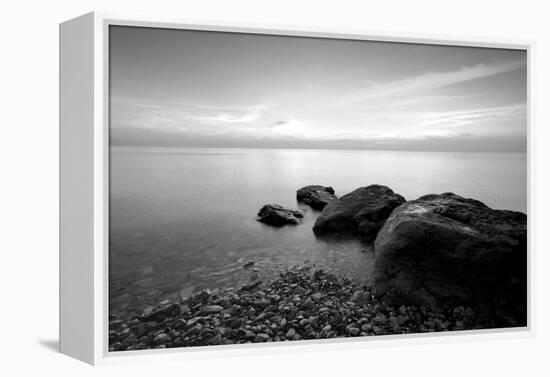 Rocks on Beach-PhotoINC-Framed Premier Image Canvas