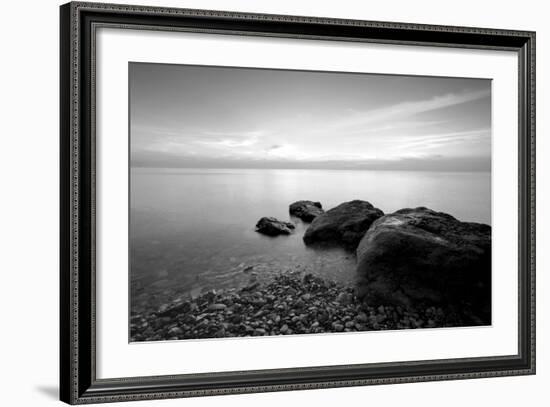 Rocks on Beach-PhotoINC-Framed Photographic Print