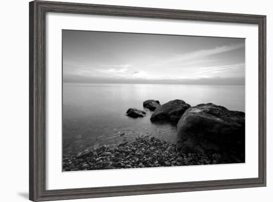 Rocks on Beach-PhotoINC-Framed Photographic Print