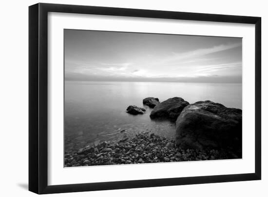 Rocks on Beach-PhotoINC-Framed Photographic Print