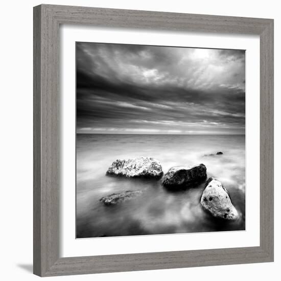 Rocks on Beach-null-Framed Photographic Print