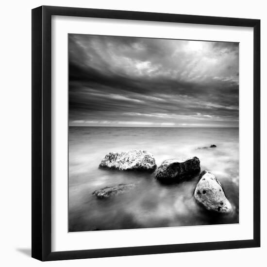 Rocks on Beach-null-Framed Photographic Print