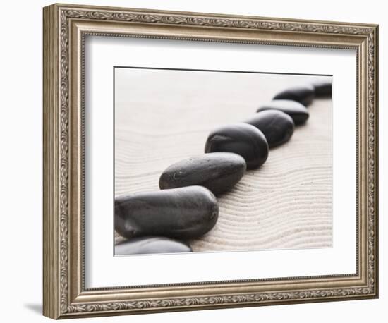 Rocks on sand-John Smith-Framed Photographic Print