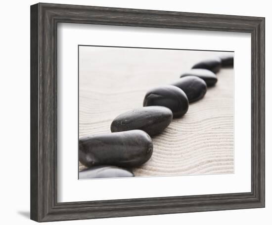 Rocks on sand-John Smith-Framed Photographic Print