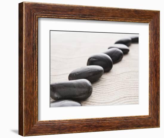 Rocks on sand-John Smith-Framed Photographic Print