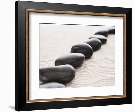 Rocks on sand-John Smith-Framed Photographic Print