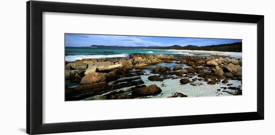 Rocks on the Beach, Friendly Beaches, Freycinet National Park, Tasmania, Australia-null-Framed Photographic Print