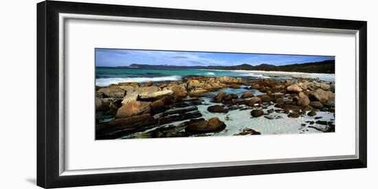 Rocks on the Beach, Friendly Beaches, Freycinet National Park, Tasmania, Australia-null-Framed Photographic Print