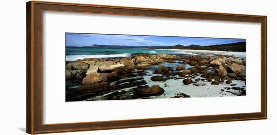Rocks on the Beach, Friendly Beaches, Freycinet National Park, Tasmania, Australia-null-Framed Photographic Print