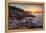 Rocks on the Coast at Sunrise, Little Hunters Beach, Acadia National Park, Maine, USA-null-Framed Premier Image Canvas