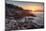 Rocks on the Coast at Sunrise, Little Hunters Beach, Acadia National Park, Maine, USA-null-Mounted Photographic Print