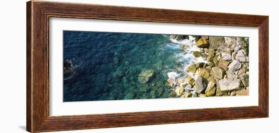 Rocks on the Coast, Corniglia, Cinque Terre, Liguria, Italy-null-Framed Photographic Print