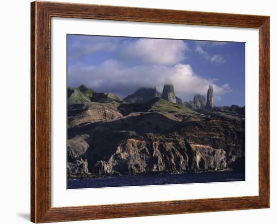 Rocks, Puamau Bay, Ua Pou Island, Marquesas Islands Archipelago, French Polynesia-J P De Manne-Framed Photographic Print