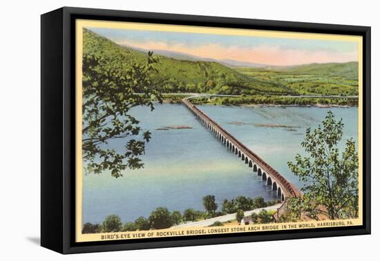 Rockville Bridge, Harrisburg-null-Framed Stretched Canvas