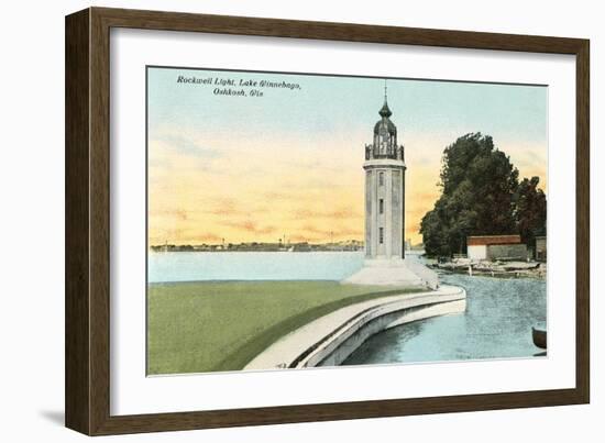 Rockwell Lighthouse, Oshkosh-null-Framed Art Print