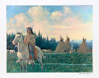 Chief Looking Glass of the Nez Perce-Rockwell Smith-Framed Collectable Print