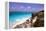 Rocky Beach Mayan Riviera Tulum Mexico-George Oze-Framed Premier Image Canvas