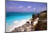 Rocky Beach Mayan Riviera Tulum Mexico-George Oze-Mounted Photographic Print