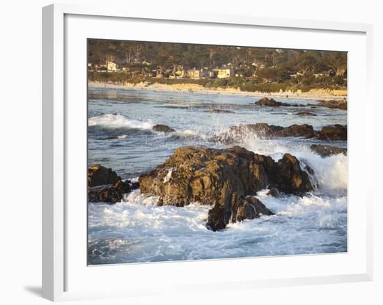 Rocky Coast Along Ocean Drive in Carmel, California, United States of America, North America-Donald Nausbaum-Framed Photographic Print