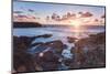 Rocky Coast at Treyarnon Bay at Sunset, Cornwall, England, United Kingdom, Europe-Matthew-Mounted Photographic Print