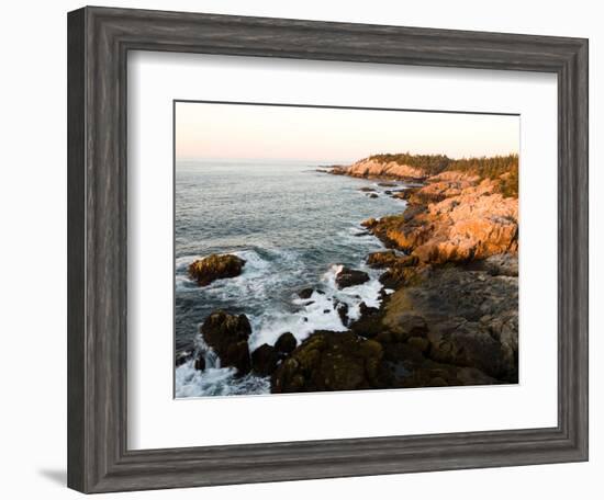 Rocky Coast of Isle Au Haut, Acadia National Park, Maine, USA-Jerry & Marcy Monkman-Framed Photographic Print