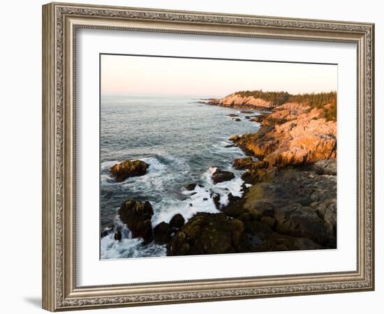 Rocky Coast of Isle Au Haut, Acadia National Park, Maine, USA-Jerry & Marcy Monkman-Framed Photographic Print