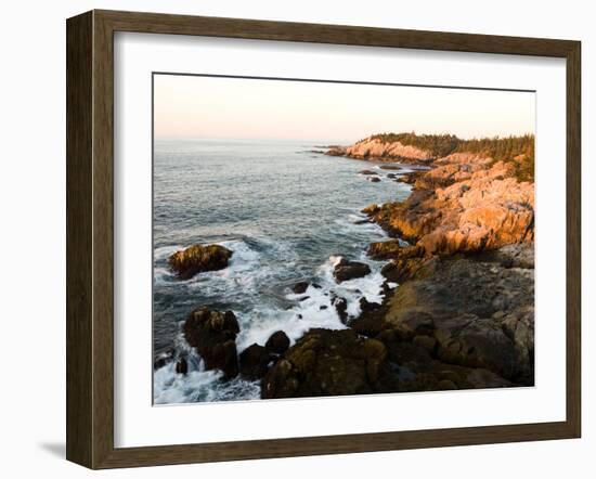 Rocky Coast of Isle Au Haut, Acadia National Park, Maine, USA-Jerry & Marcy Monkman-Framed Photographic Print