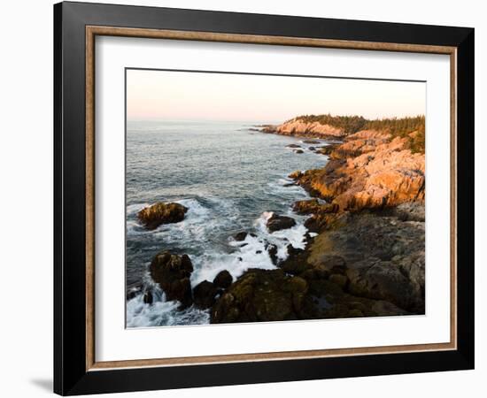 Rocky Coast of Isle Au Haut, Acadia National Park, Maine, USA-Jerry & Marcy Monkman-Framed Photographic Print