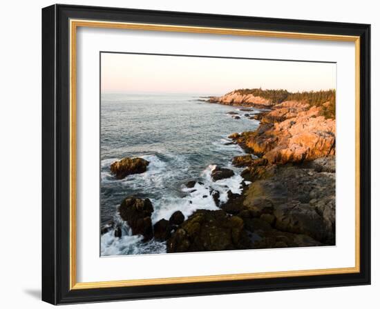 Rocky Coast of Isle Au Haut, Acadia National Park, Maine, USA-Jerry & Marcy Monkman-Framed Photographic Print