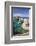 Rocky Coast with Stone Pillars, the Mediterranean Sea, Apulia, Italy-Markus Lange-Framed Photographic Print