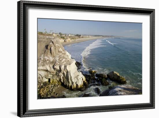 Rocky Coastal Overview, Pismo Beach, California, USA-Cindy Miller Hopkins-Framed Photographic Print