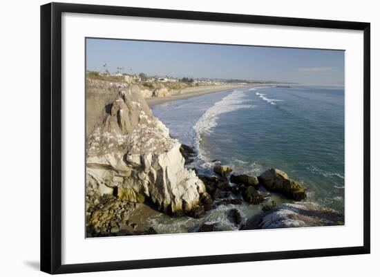 Rocky Coastal Overview, Pismo Beach, California, USA-Cindy Miller Hopkins-Framed Photographic Print