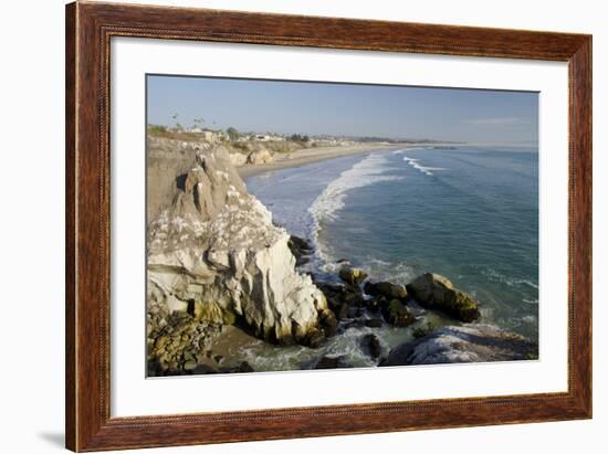 Rocky Coastal Overview, Pismo Beach, California, USA-Cindy Miller Hopkins-Framed Photographic Print