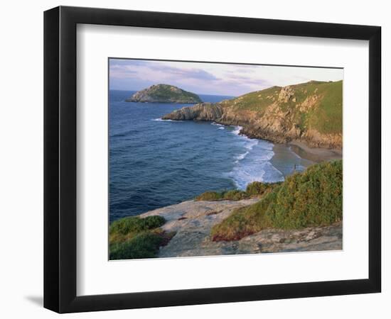 Rocky Coastline and Beach Near Punt De Moras on the North Coast, Rias Altas in Galicia, Spain-Maxwell Duncan-Framed Photographic Print